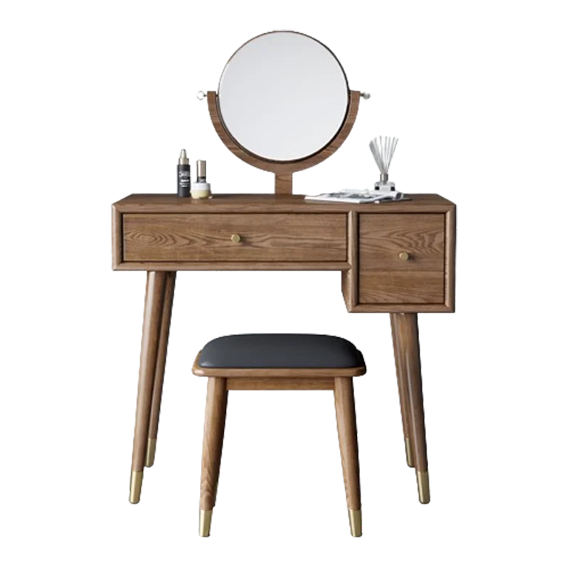brown girl bedroom dresser eithe drawers box stool Small Hotel Dressing Table Storage Living Room Schminktisch Furniture