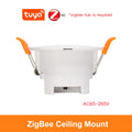 Tuya ZigBee 24G MmWave Radar Human Presence Sensor Luminance/Distance Small Motion Detection More Accurate Ceiling Mount Sensor