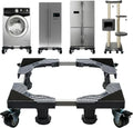 Mobile Appliance Pedestal - Double Pipe Fridge & Washer Stand w/ Wheels