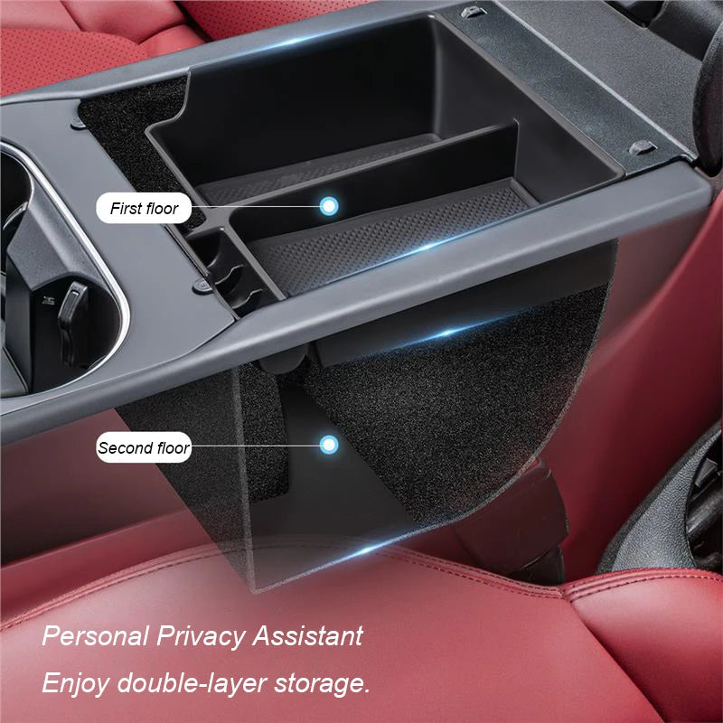 For Porsche Cayenne 2018 2019 2020 2021 2022 2023 2024 Car Center Console Storage Box Tray Armrest Organizer Case Accessories
