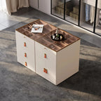 Deluxe champagne glass treasure display desktop with 12 drawers large storage space dresser