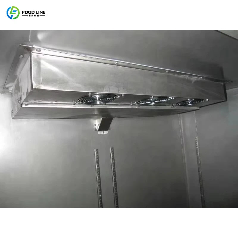 Hotel Kitchen 2 Glass Door Stainless Steel Display Deep Commercial  Refrigerator