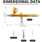 Dual Action 0.3mm Airbrush Gravity Feed Paint Spray Gun Cake Decorating Nail Nart Manicure Model Car PaintArt Paint Tattoo Tool