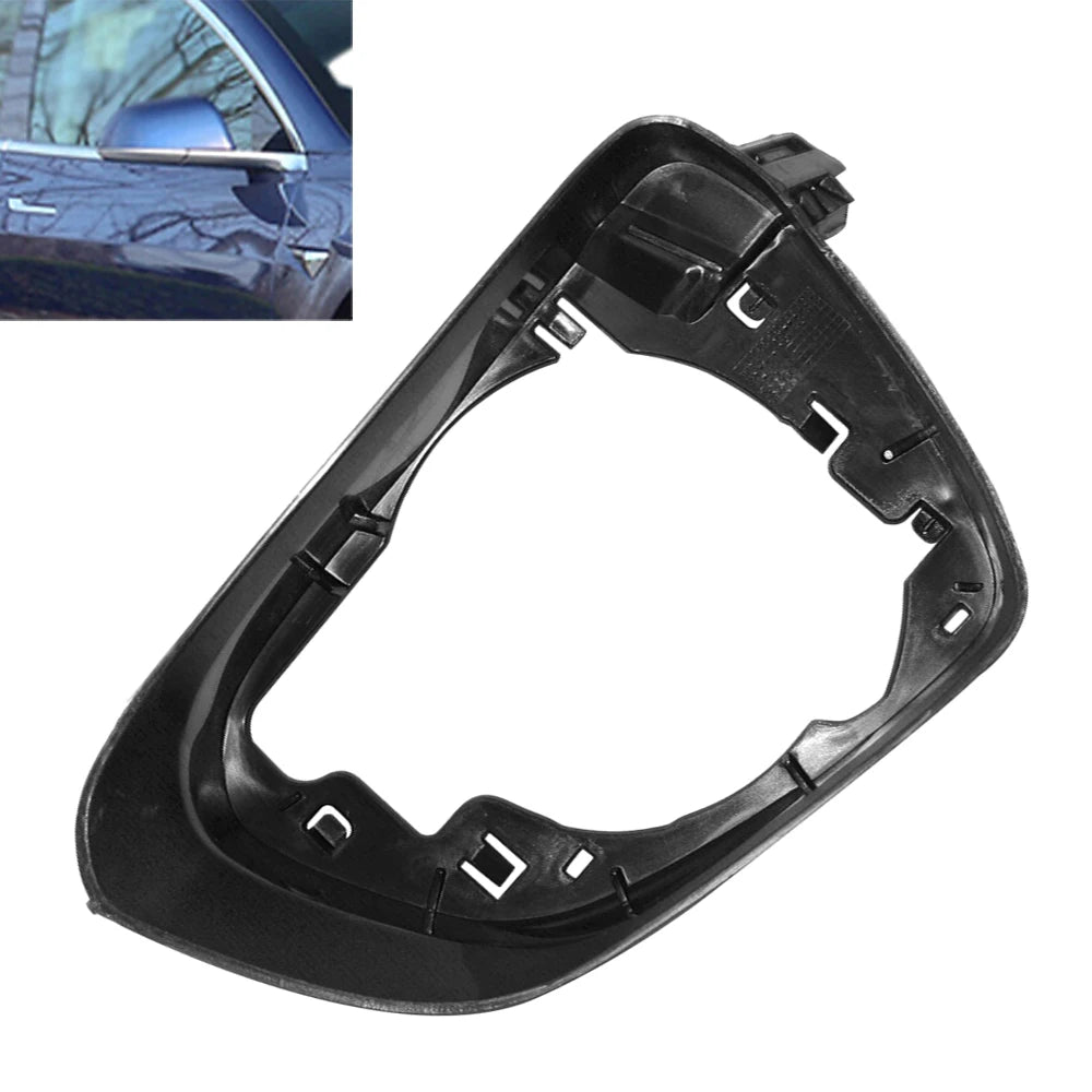 For Tesla Model 3 All Model Wing Rearview Mirror Cover Frame Reversing Mirror Frame Left & Right Exterior Mirror Supporting Ring