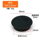 Dual Usb 50 53 60 80mm Wire Hole Cover Round Home Office Table Outlet Port Line Box Computer Desk Cord Grommet Cable Organizer