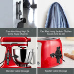 Kitchen Cable Organizer Wire Management System Countertop Plug Storage Solution Neat and Tidy Cable Holder