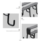 Household for Cabinet,Kitchen,Bar Metal Punch-free Cabinet Hook Mug Hook Rack Kitchen Organizer Hanging Cup Holder