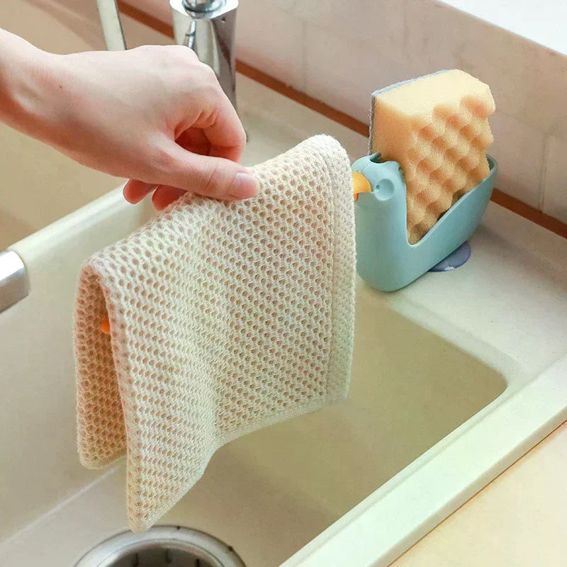 This Dishcloth Rack Is A Sink Drainer And Storage Rack Suitable For Kitchens And Bathrooms