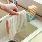 This Dishcloth Rack Is A Sink Drainer And Storage Rack Suitable For Kitchens And Bathrooms