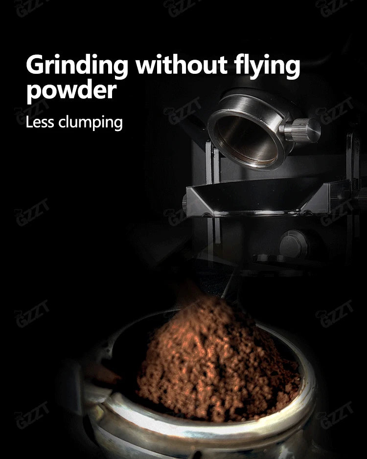 GZZT TCG64 Electric Coffee Bean Grinder 64mm Flat Burr Quantitative Grinding Maker Espresso Grinder Coffee Mill 220V 110V