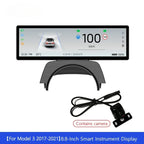 Car Dashboard Head-Up Display 8.8 Inch for Tesla Model 3 2017-2025 Model Y 2019-2025 Ultra-Thin Screen with Front Camera