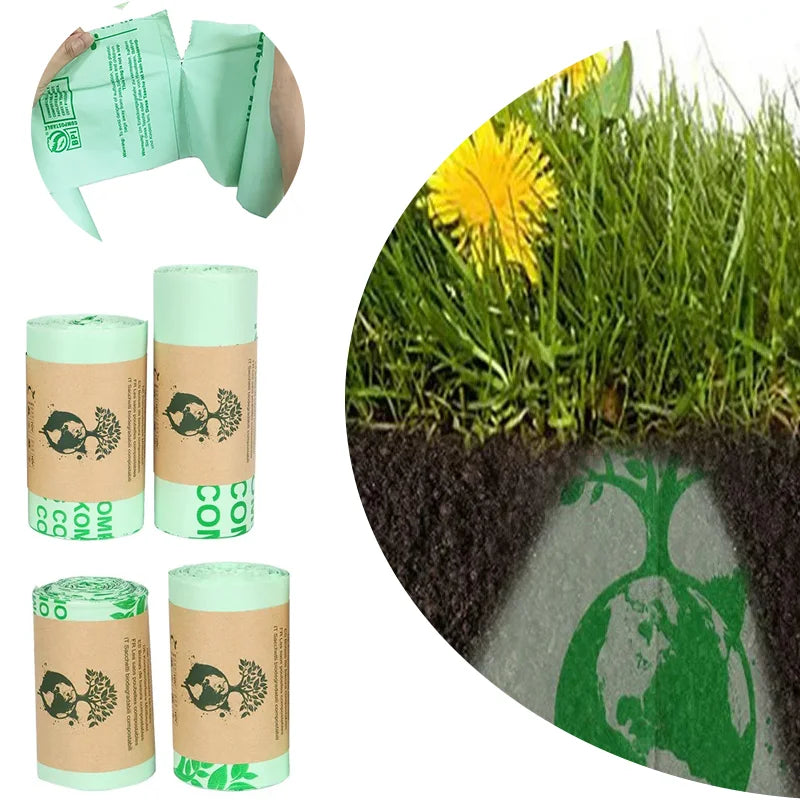 Biodegradable Trash Garbage Bags Household Compostable Garbage Bags Kitchen Garbage  BagsEnvironmentally Friendly  Trash Bags