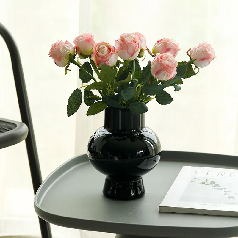 Retro Glass Vase Flower Vase Decoration Home Decoration Flower Bottle Vase for Flowers Wedding Table Decor Home Desktop Decor