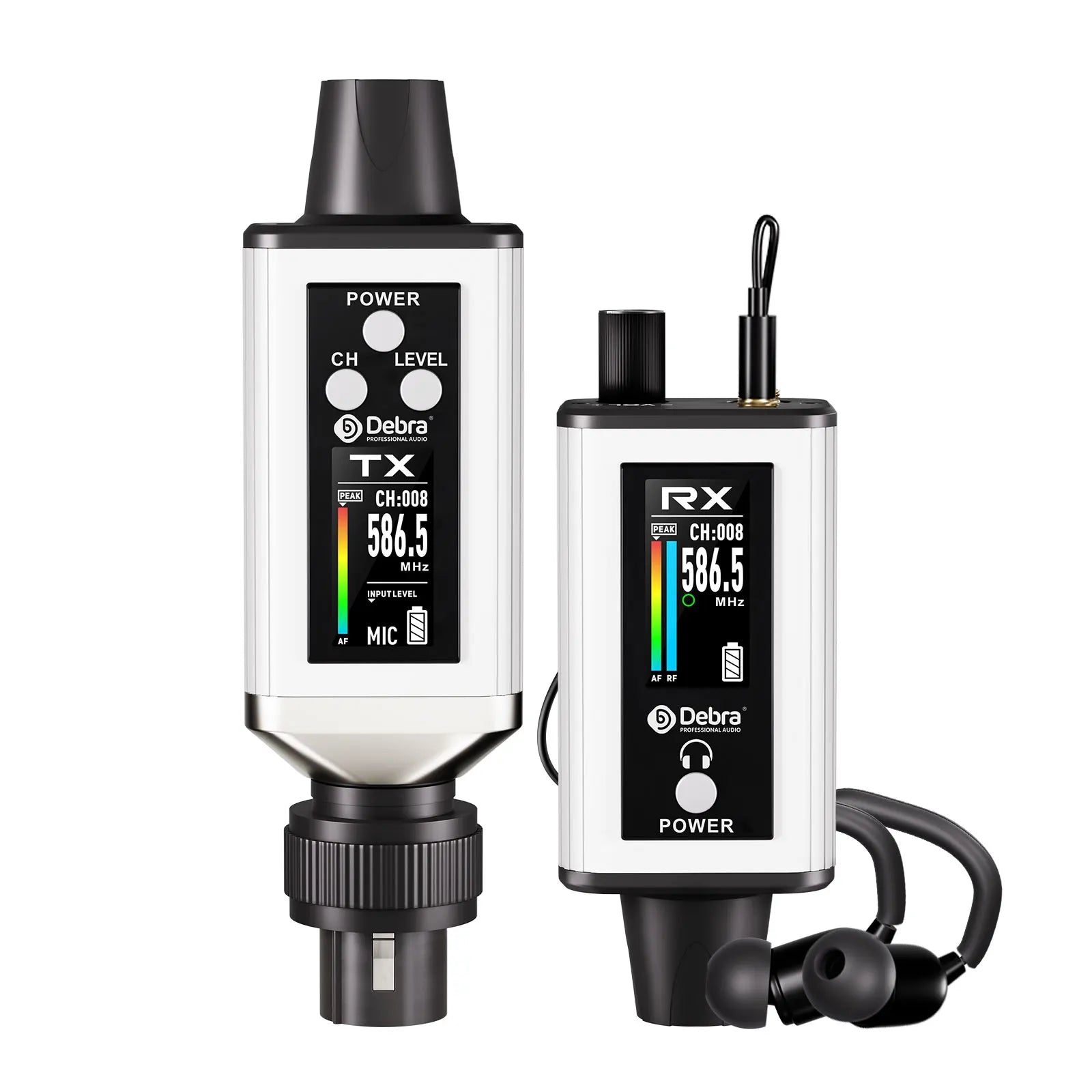 EMX-1 Wireless Monitoring System, Portable UHF Rechargeable Wireless System for Musical Instruments, Dynamic Wired Microphone