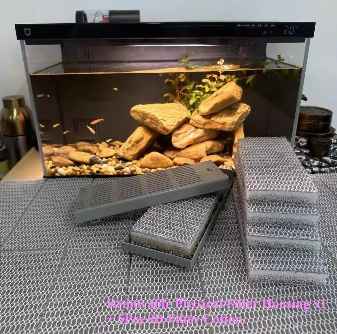 New For Xiaomi Mijia Smart Aquarium Physical Filtration Special Cotton Enhanced Filter Cotton Parts