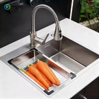Custom Modern Stainless Steel Folding Camping Outdoor Kitchen All-in-One Prep Station With Sink and Built-in BBQ Grill Oven