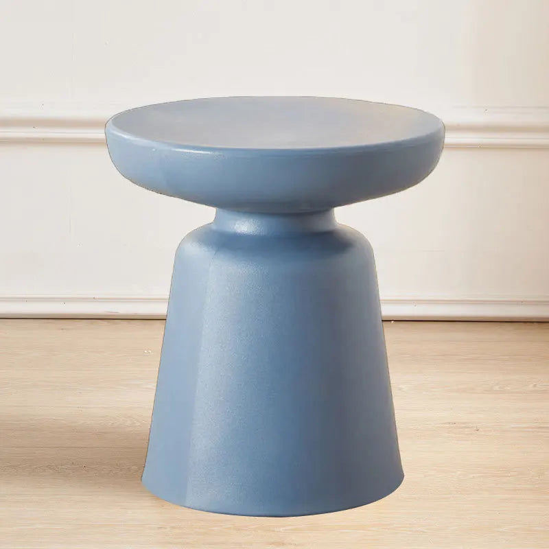 K-star Household Coffee Table Living Room Plastic Circular Macaron Color Small Size Side Table Balcony Modern And Simple 2024
