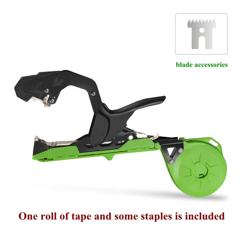 New Upgrade Plant Vine Tying Machine Gardening Tapetool Tapener Tape And Staple for Vegetable Grape Tomato Pepper Plant Support