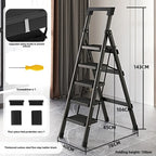 Home ladder stool folding zigzag ladder anti slip pedal ladder indoor