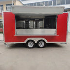 Fast Food Caravan Mobile Kitchen Truck Shipping Container Food Trailer with Complete Cooking Equipment
