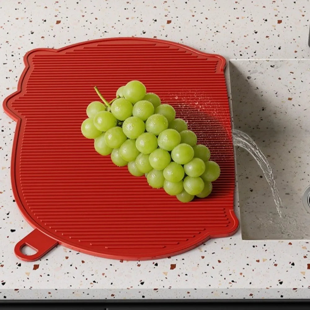 Kitchen Tools Non-Slip Anti-Mildew Cutting Board Double-Sided Soft Chopping Board Hangable Thickened Fruit Cutting Board Kitchen