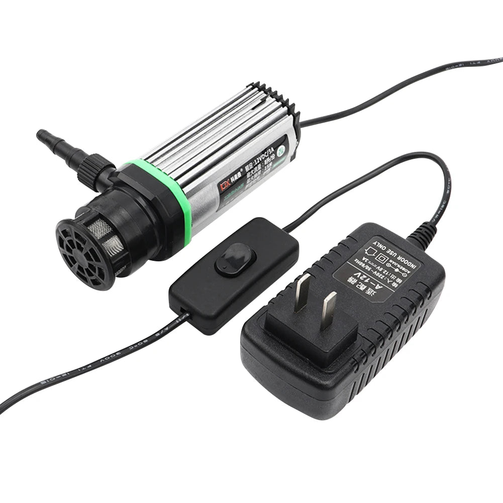 DC 12V Submersible Water Pump Ultra-quiet Bottom Suction Water Pump Multifunctional for Car Washing Fish Tank Flower Watering