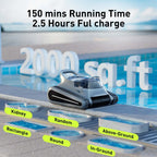 Seauto Crab Pro (2025) Cordless Robotic Pool Cleaner - 2000 Sq.ft