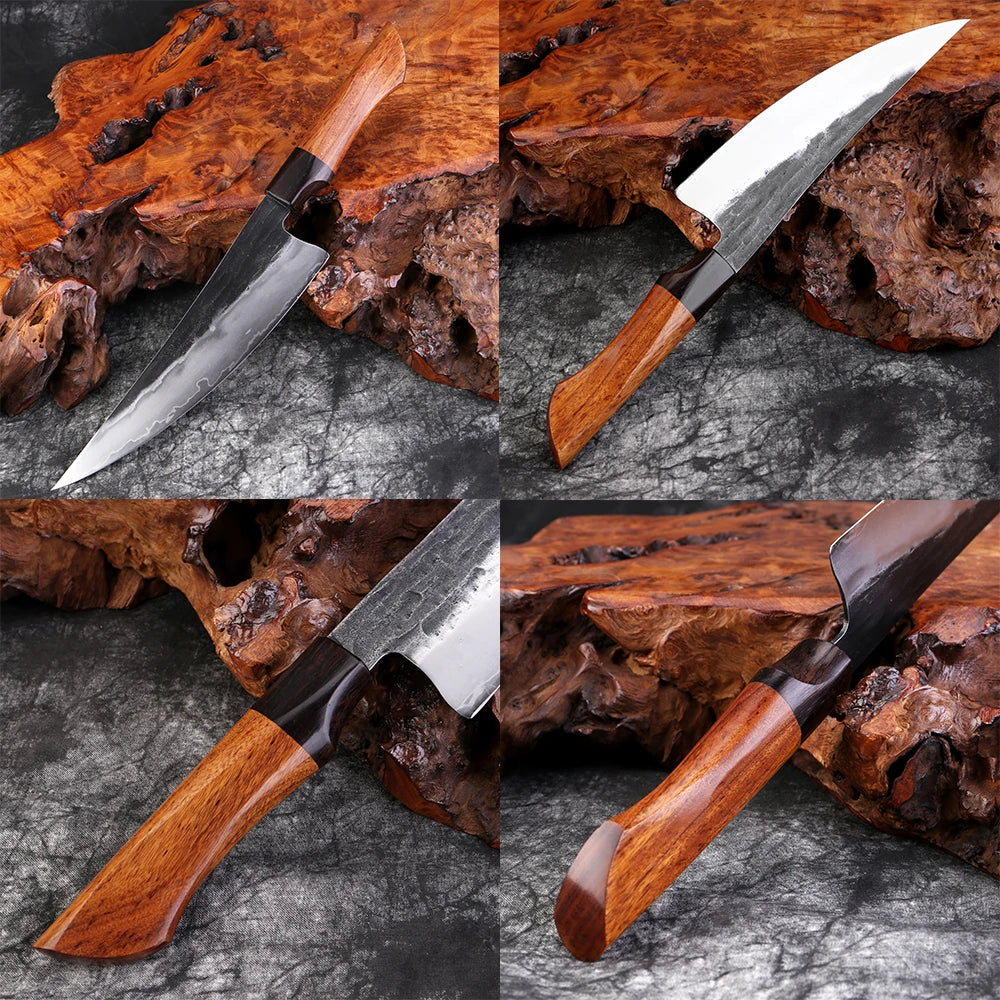 XITUO Kitchen Knife 1-6pcs Set Super Sharp Chef Knife Cooking knives Hand Forged Triple-layer Composite Steel 9CR18 Core