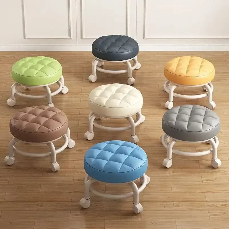 Pulley Stool, Household Universal Wheel, Silent Wheel, Rotating Floor Cleaning Pulley, Taking Children To Learn How To Walk