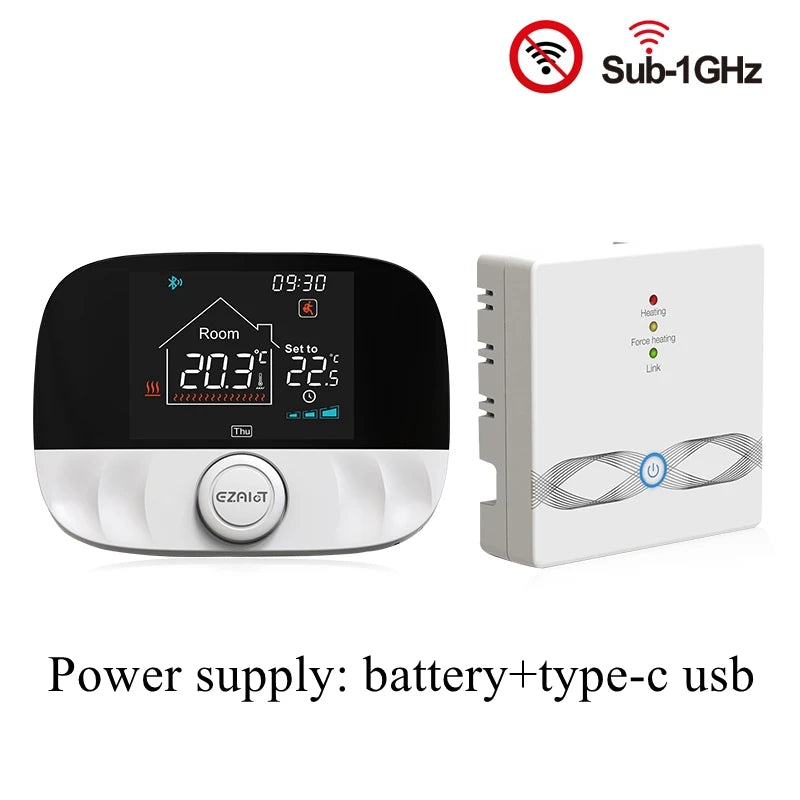 RF433 Wireless Thermostat WiFi for Floor Heating Water Gas Boiler Home Room Tuya Smart Programmable Temperature Controller