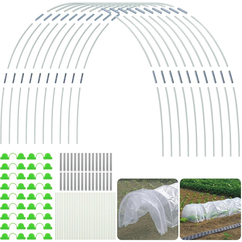 DIY Garden Netting Greenhouse Planting Tunnels As Shown Customizable Garden Support Hoops Netting Customizable Design