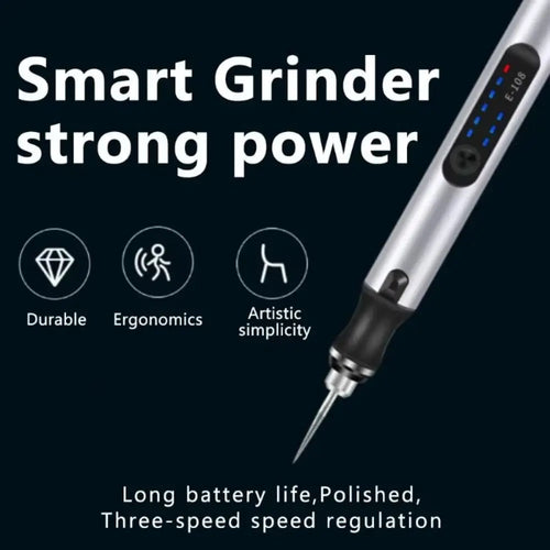 New DIY Carving Tool Electric Engraver Pen Handheld Rechargeable Jewelry Engraving Machine Anti-Slip Etching Pen for Metal Glass