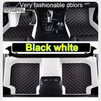 Car Floor Mats For Nissan Leaf ZE1 2018~2022 Luxury Leather Mat Durable Pad pets Interior Parts Rugs Set Accessories 2019