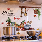 Hand drawn Kitchen Wall Stickers - Removable and Reusable Vinyl Stickers for Walls, Cabinets, Refrigerators | Contemporary Bakin