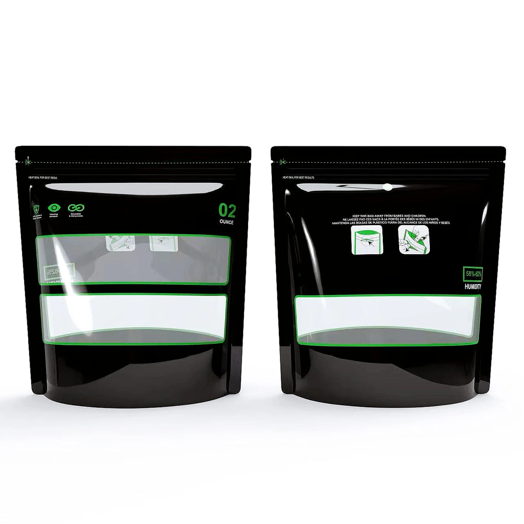 1 Ounce 2oz 4oz 8oz 1Pound, Bags Lock & Seal Storage & Curing Bags Heat Sealable 58%-62% RH Terp Cultivation Pouches Smell proof
