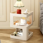 Light Luxury Sofa Table Solid Color Bookshelf Living Room Small Coffee Table Bedroom Simple Bedside Table Creative Computer Desk
