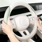 PU Leather and Mesh Car Steering Wheel Cover, Comfortable and Breathable, Keeps Cool in Summer and Warm in Winter