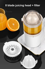 250ml Electric Juicing Cup Orange Juicer Lemon Juice USB Chargeable Portable Squeezer Pressure Fruit Juicer for Home Kitchen