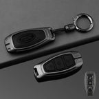Leather Car Key Case Full Cover for Ford Focus 3 4 ST Mondeo MK3 MK4 Fiesta Fusion Kuga 2013 2014 2015 2017 Keychain Accessories