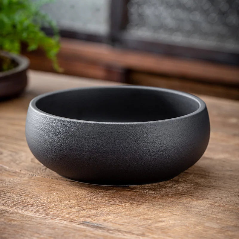 Lotus Planter Ceramic Glazed Bowl-Water Garden Planter for Lotus Water Lily&Aquatic Plants Leak-Proof Indoor/Outdoor Decor