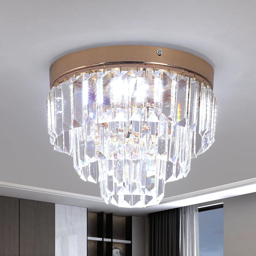 Modern K9 Crystal Led Ceiling Lamp Kitchen Island Pendant Light Deco Hanging Fixture Living Dining Room Aisle Nordic Chandelier