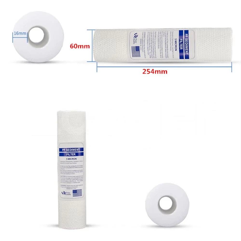 Waternoble 10 Inch x 2.5 Inch Compatible Replacement Filter Set for GE