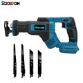 Cordless Reciprocating Saw with 4 Blades for Makita 18V Brushless Motor Saw Wooden Metal Cutting Handheld Wireless Reciprocating