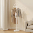 Scandinavian Accessible Luxury Clothes Hanger Bedroom Floor-Standing Household Clothes Storage Rack Living Room Metal Vertical Marble Coat Rack