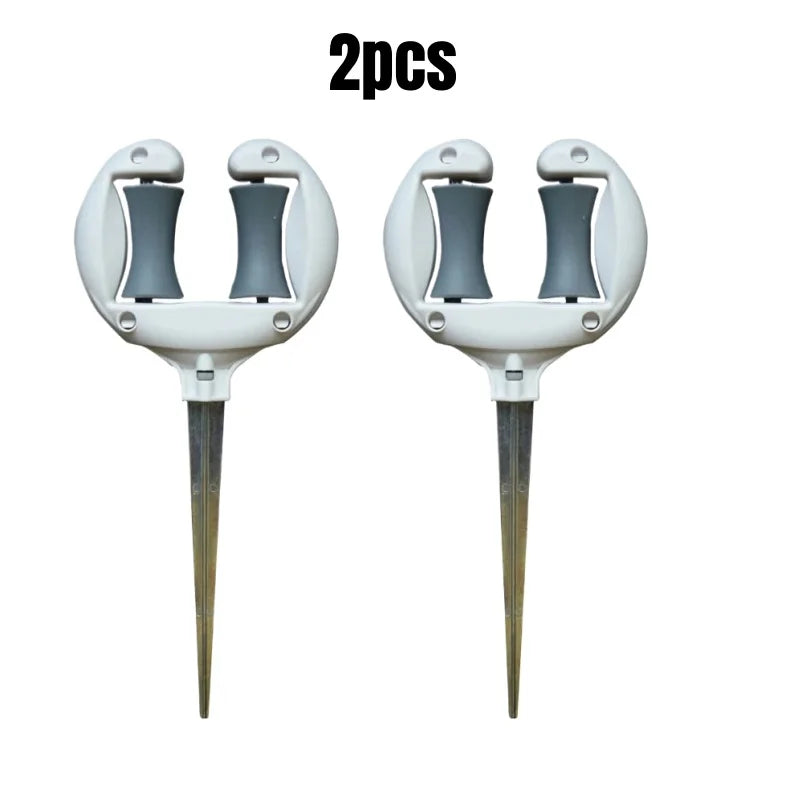 3pcs Garden Hose Guide Nail Water Pipe Positioning Holding Smooth Roller Pointed Head Outdoor Yard Garden Irrigation Tool