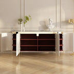 Multifunctional storage dining side cabinet Italian simple exquisite living room cabinet high foot design home furniture