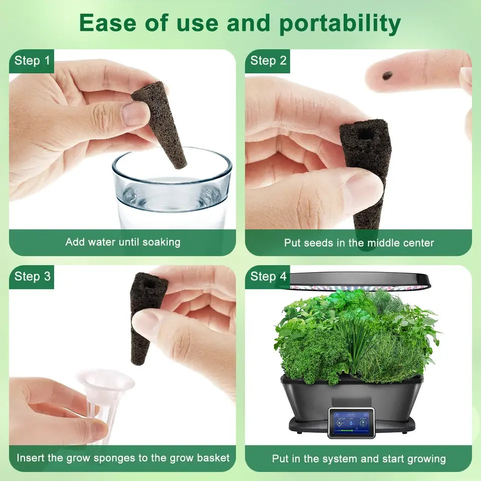 Hydroponic Supplement Seedling Pot Garden Planting Herb Germination Sponge Replacement Root Growing Sponge Supplemental Pod