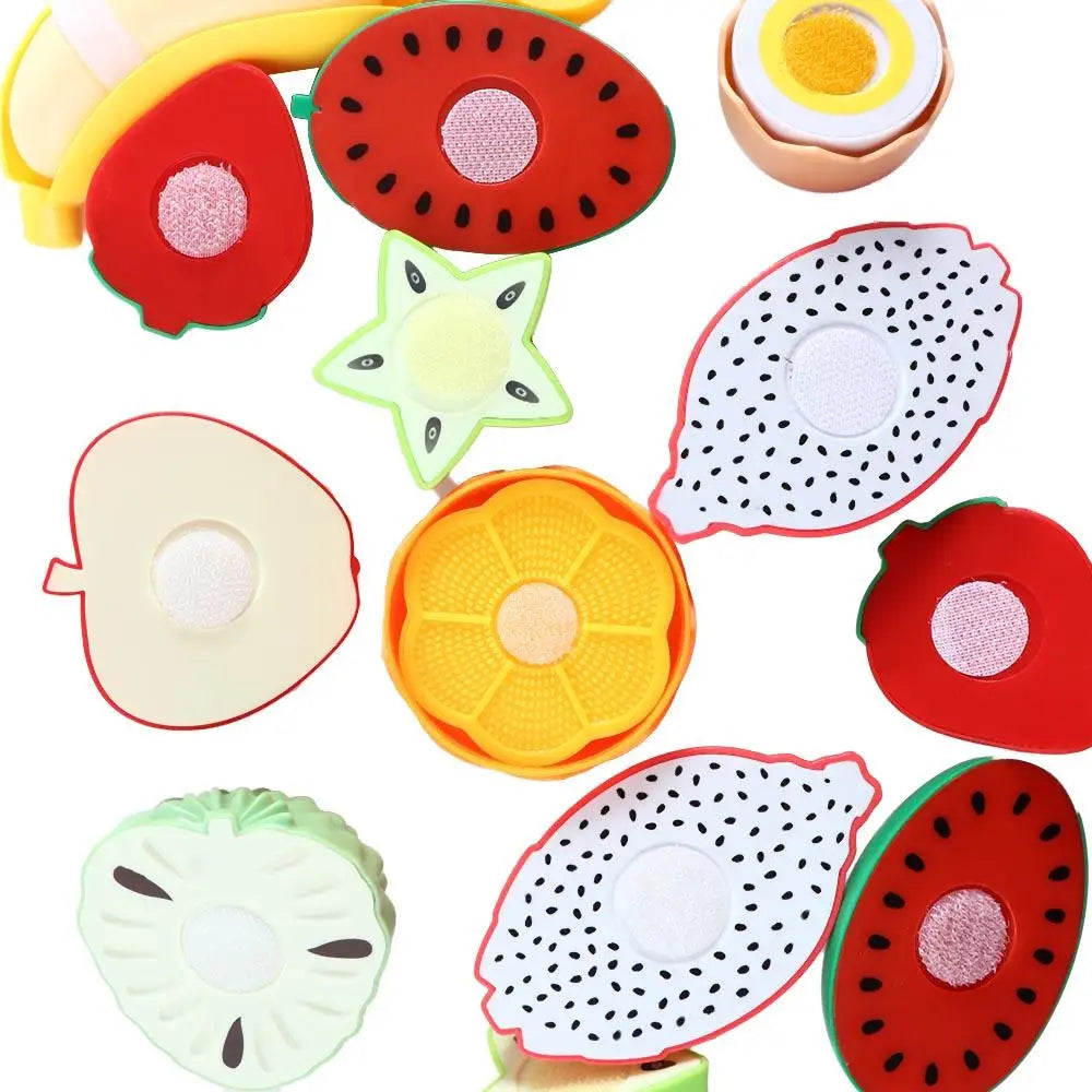 Simulation Kitchen Pretend Toy Cutting Fruit Vegetable Set Toy Cooking Interest Cultivation Montessori Educational Toy Kids Gift