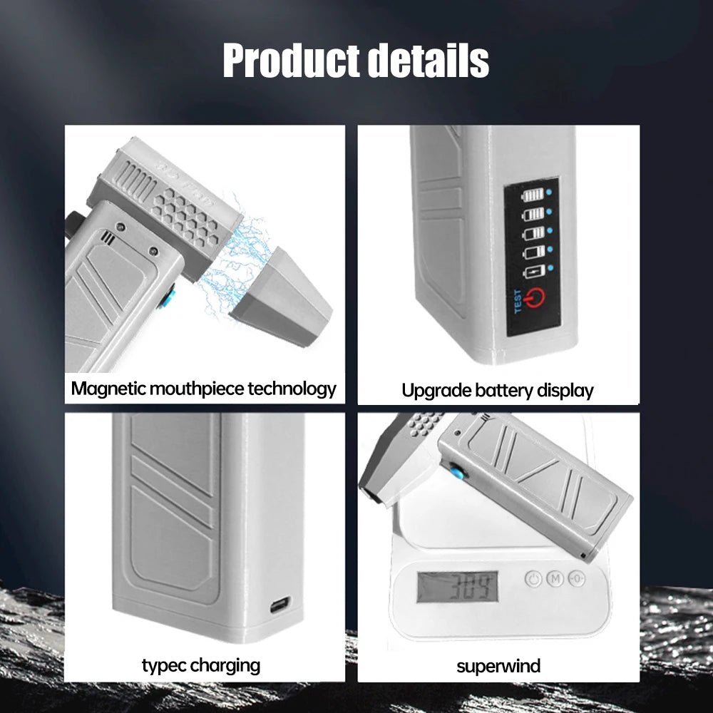 Turbo Jet Fan Powerful Air Blower 140000RPM 52m/s Electric Blower Brushless Motor Handheld Duct Fan High-Performance Cyclone 송