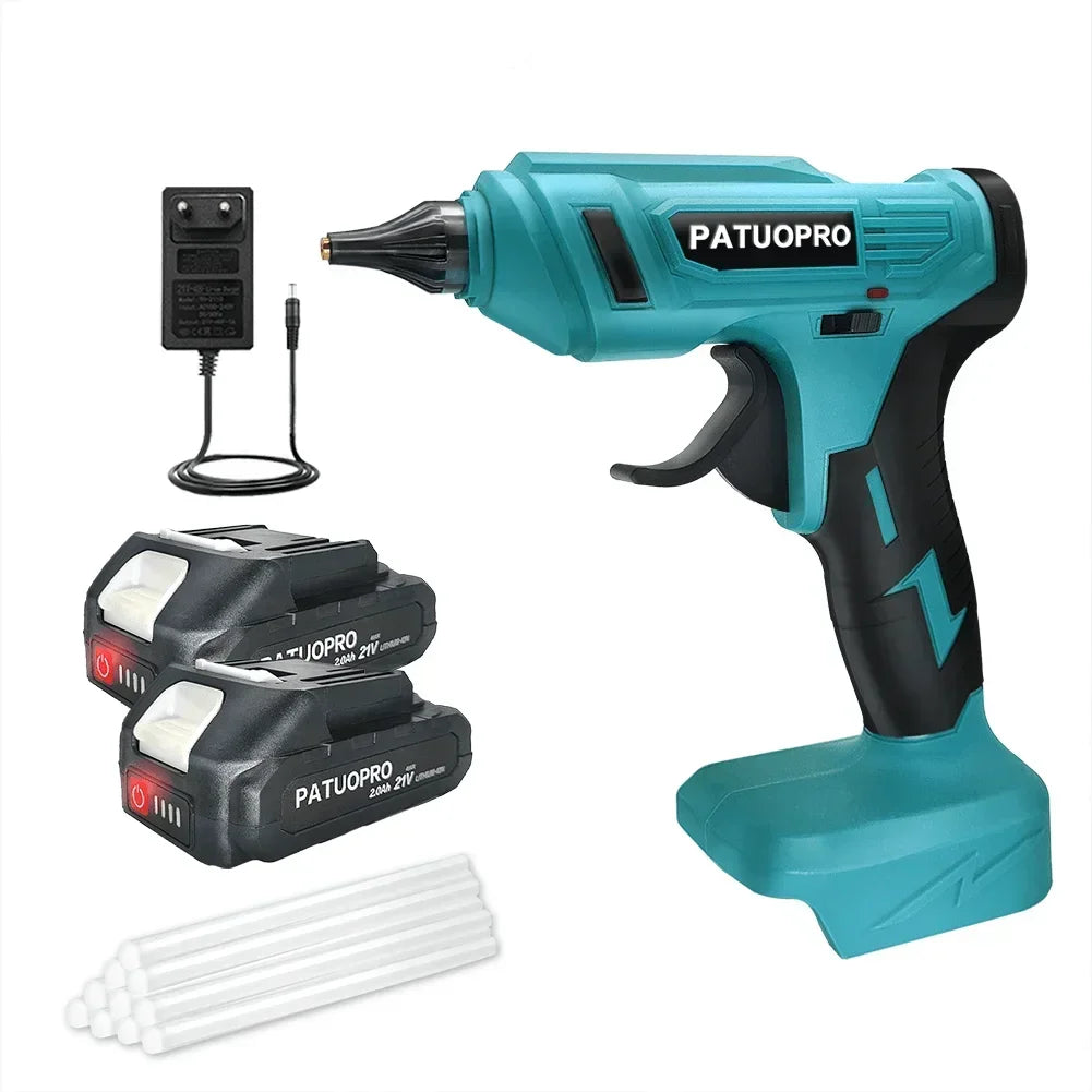 Cordless Electric Hot Melt Glue Gun With 10pcs Glue Sticks Portable Rechargeable DIY Repair Tool For Makita 18V Battery